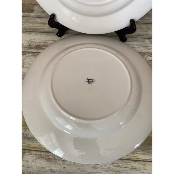 Spode Christmas Tree 10¾" Dinner Plates Set of 2 S3324-A8 - Picture 6 of 9